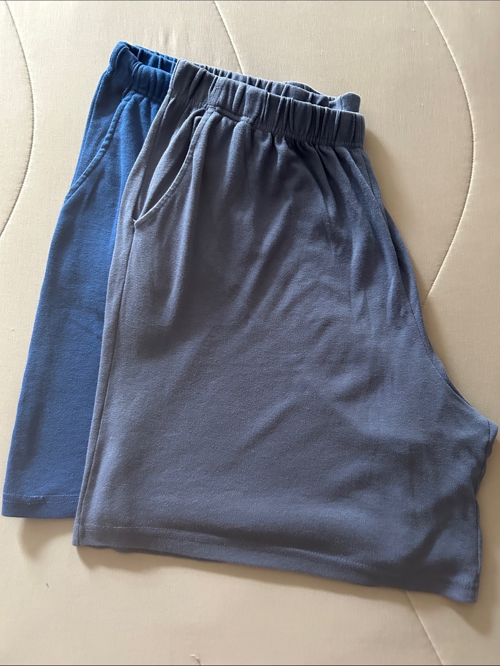Woman Within Women's Athletic Shorts in Blue and Steel Blue